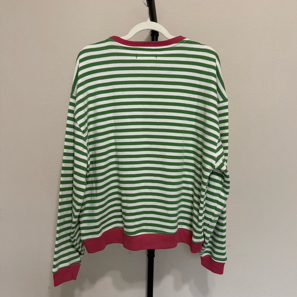 NWT Free People We The Free Classic Striped Oversized Crewneck - Picture 11 of 12